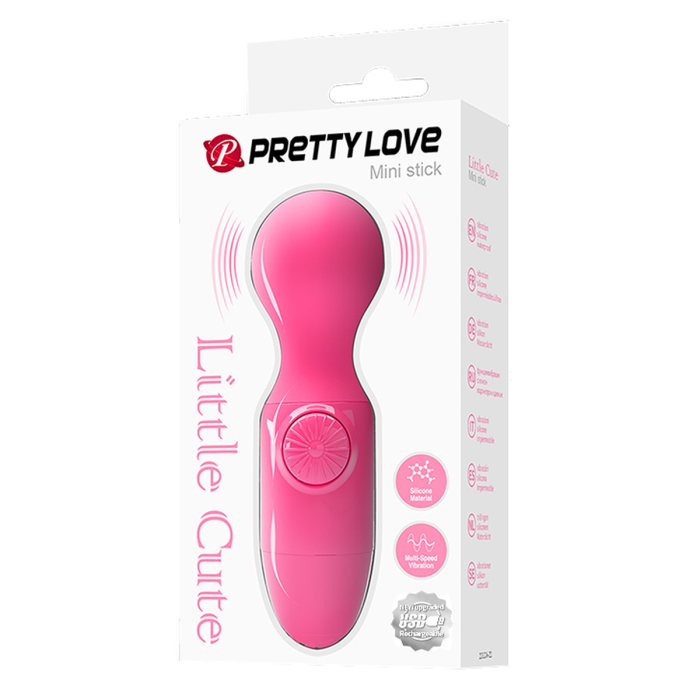 Міні-вібратор Pretty Love Little Cute рожевий, 3.8 см