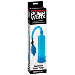Вакуумна помпа Pipedream Pump Worx синя, 19 см
