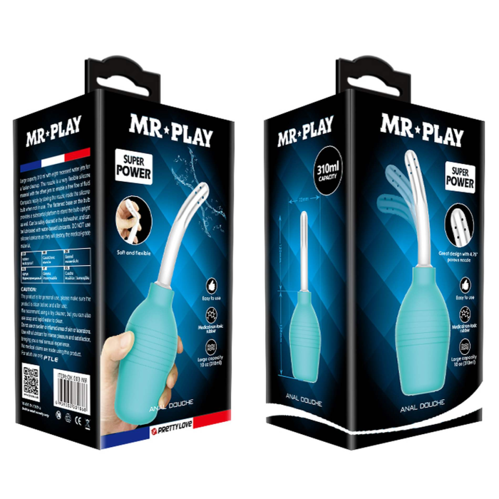 Анальний душ Pretty Love MR PLAY Super Power, блакитний