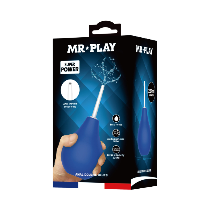 Анальний душ Pretty Love MR PLAY синій, 224 мл