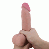 Фалоімітатор реалістичний Pretty Love Creel гнучкий з рухомою шкірою, тілесний, 20.5 х 4.4 см