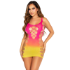 Сукня Leg Avenue Seamless Ombre Faux Lace Up Mini Dress One Size Sunset