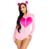 Комбінезон «Солодкий ведмедик» Leg Avenue Sweetheart Bear Velvet Romper M