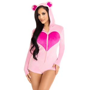 Комбінезон «Солодкий ведмедик» Leg Avenue Sweetheart Bear Velvet Romper S