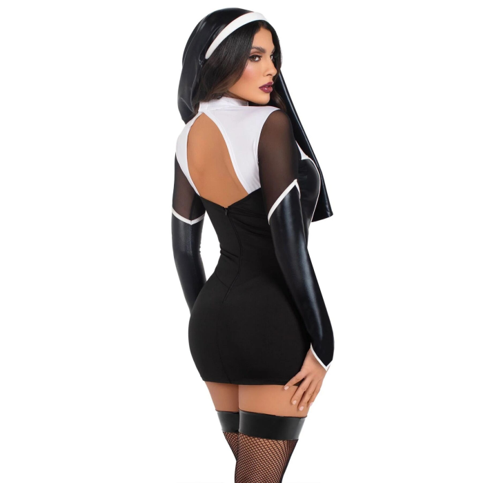 Костюм черниці Leg Avenue Holy Hottie Dress XS