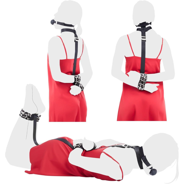 БДСМ-набір LOCKINK YEAHWOW Armbinder Restraint Set Black