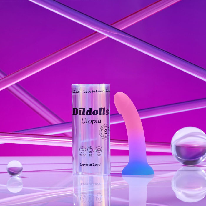 Дилдо з кольоровим градієнтом Love To Love DILDOLLS - UTOPIA S ультрам'який