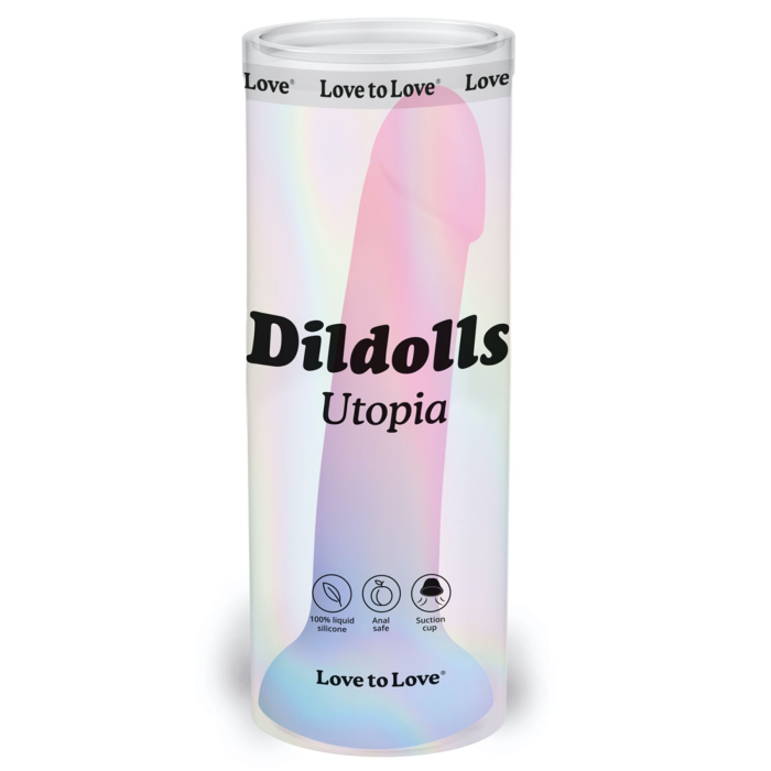 Дилдо з кольоровим градієнтом Love To Love DILDOLLS - UTOPIA XL ультрам'який