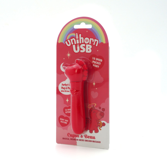Вібратор-єдиноріжка Unihorn USB Bullet – Cupid's Beau, віброкуля, USB-зарядка, 10 режимів