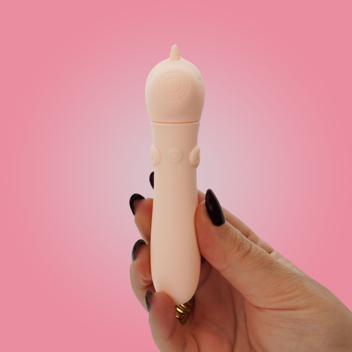 Вібратор-єдиноріжка Unihorn USB Bullet – Heart Throb, віброкуля, USB-зарядка, 10 режимів