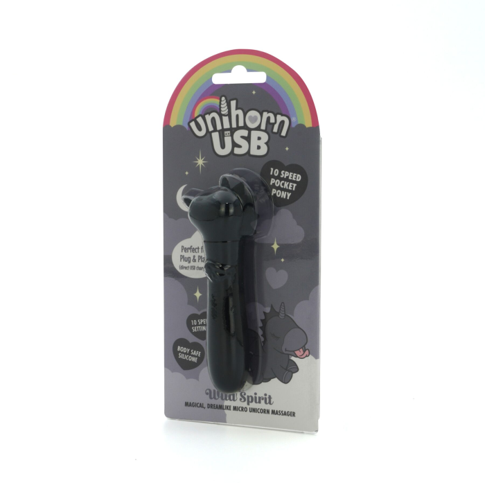 Вібратор-єдиноріжка Unihorn USB Bullet – Wild Spirit, віброкуля, USB-зарядка, 10 режимів