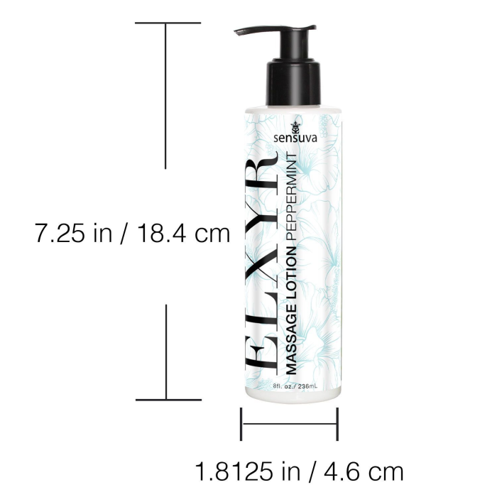 Лосьйон для масажу ніг та ступень Sensuva ELXYR Massage Lotion Peppermint (236 мл)