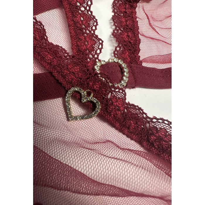 Комплект Passion BELISSANA SET burgundy M