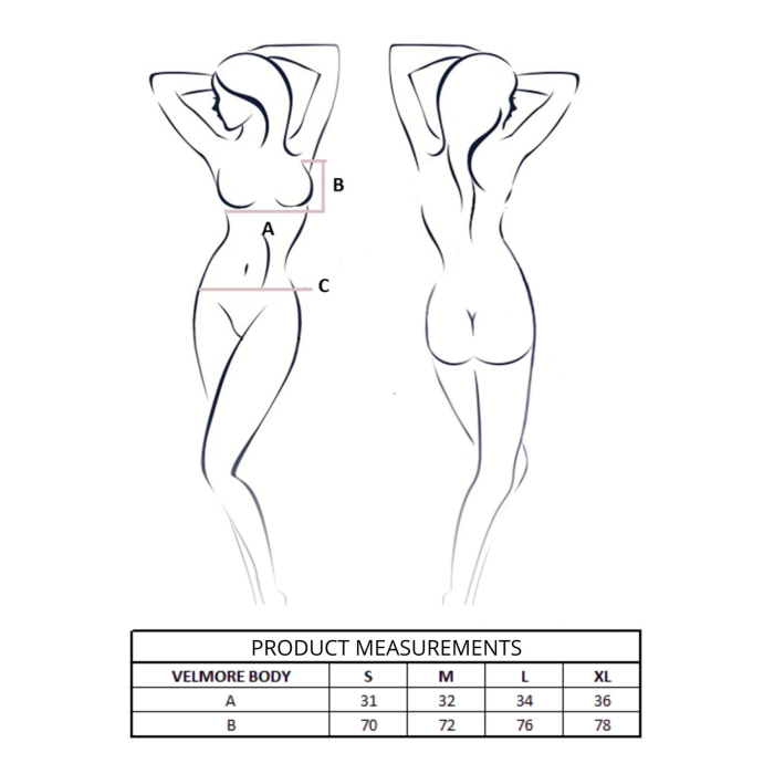 Боді Passion VELMORE BODY black XL