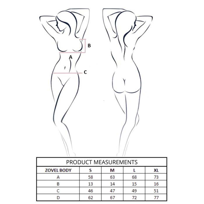 Боді Passion ZOVEL BODY light grey S