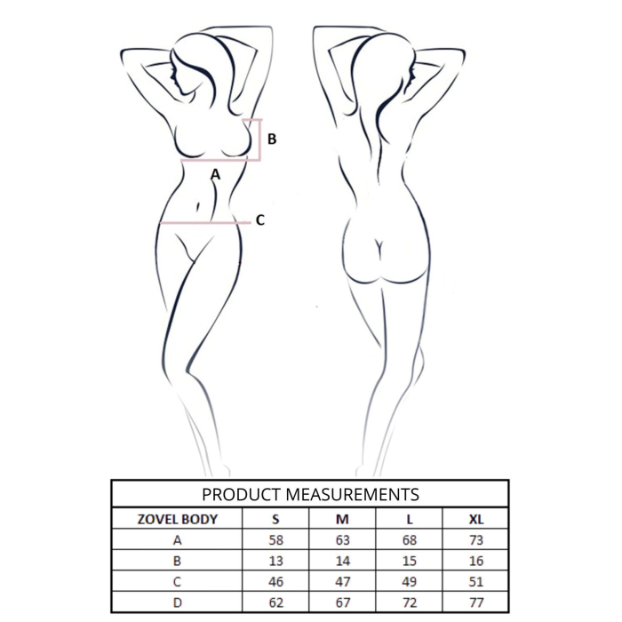 Боді Passion ZOVEL BODY light pink XL