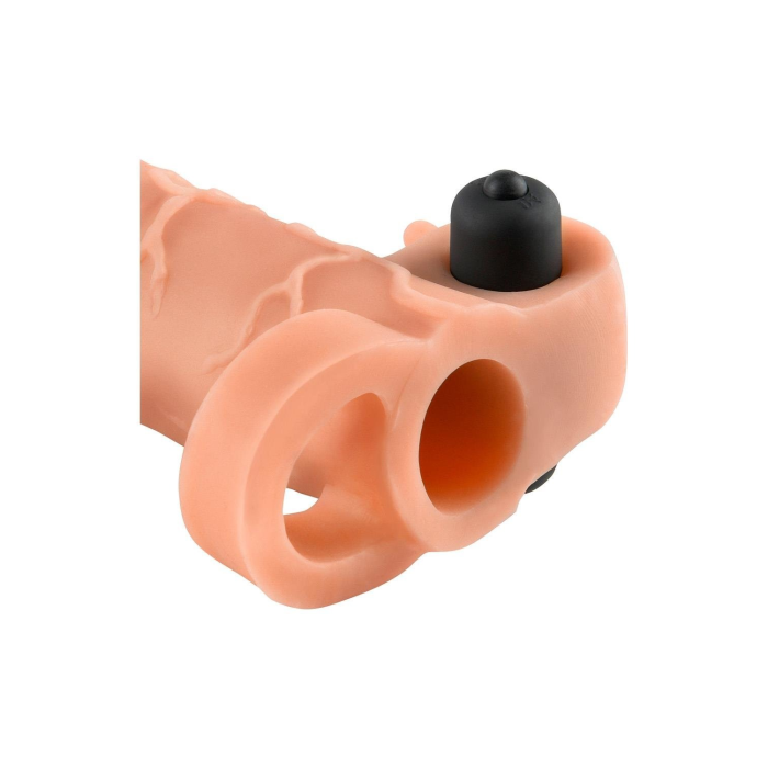 Вібронасадка на член, що подовжує +5 см Pipedream FX Vibr Real Feel 2, тілесна, 16.5 х 4.5 см