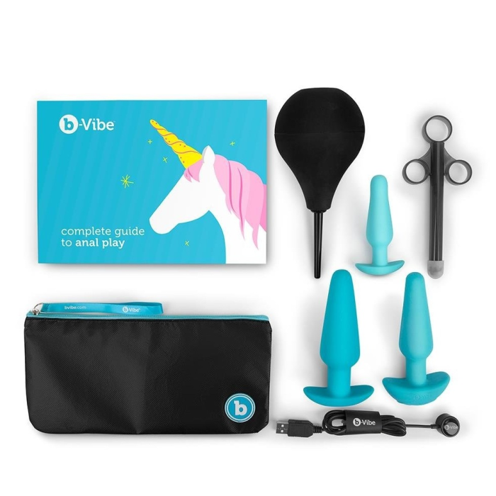 Набір для анального сексу B-Vibe Anal Training 7 предметів, синій