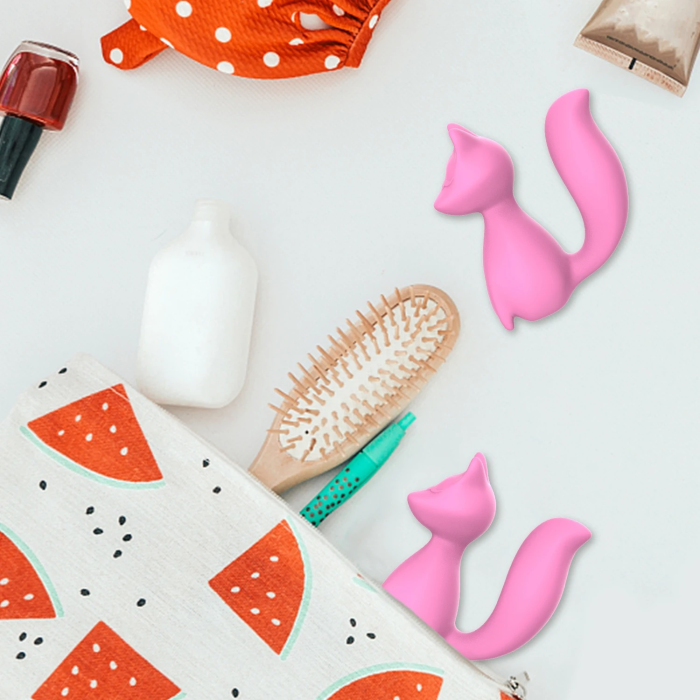 Міні-вібратор кліторальний Every Night Toys Doris у формі лисиці світло-рожевий, 10 режимів вібрації