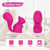 Міні-вібратор кліторальний Every Night Toys Doris у формі лисиці рожевий, 10 режимів вібрації
