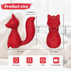 Міні-вібратор кліторальний Every Night Toys Doris у формі лисиці червоний, 10 режимів вібрації