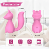 Міні-вібратор кліторальний Every Night Toys Doris у формі лисиці бірюзовий, 10 режимів вібрації