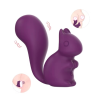 Міні-вібратор кліторальний Every Night Toys Debbie у формі білочки фіолетовий, 10 режимів вібрації