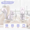 Міні-вібратор кліторальний Every Night Toys Debbie у формі білочки білий, 10 режимів вібрації