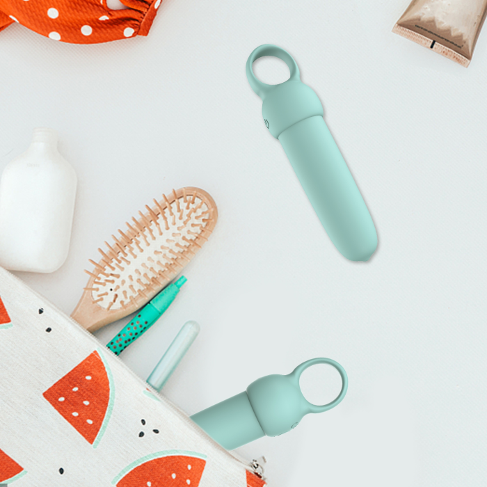 Міні-вібратор Every Night Toys Elliot світло-бірюзовий, 10 режимів вібрації