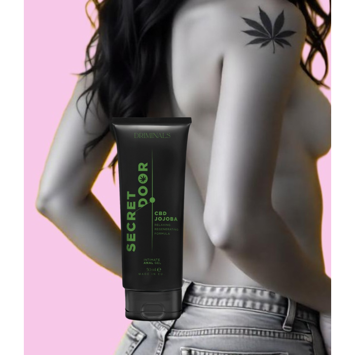 Анальний лубрикант Driminals Secret Door CBD & JOJOBA на водній основі, 50 мл
