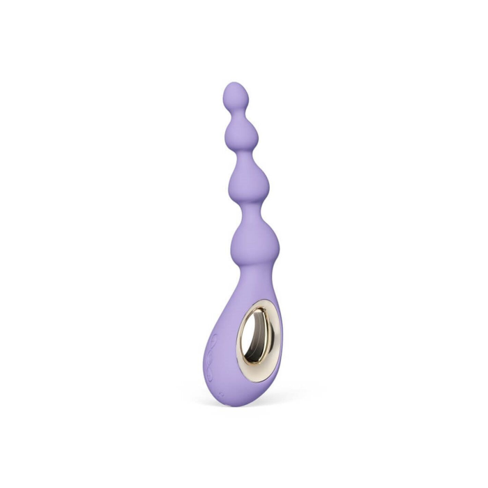 Анальне намисто з вібрацією LELO Soraya Beads Violet Dusk, різний діаметр намистин, 8 режимів