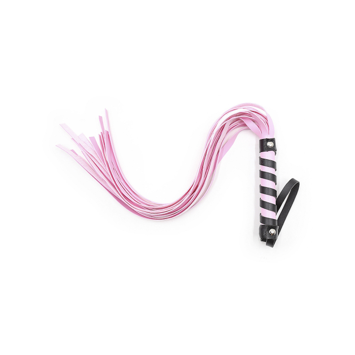 Флогер зі штучної шкіри Star Night із чорно-рожевою ручкою, One Size