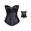 Корсет із застібкою блискавкою Star Night Sexy Leather та шнурівкою, чорний, XS (без коробки)