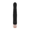 Вібратор-кролик Rosy Gold - Rabbit Vibrator with thrusting function - Black