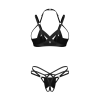 Комплект Obsessive Keira Lise 2-pcs crotchless set L/XL
