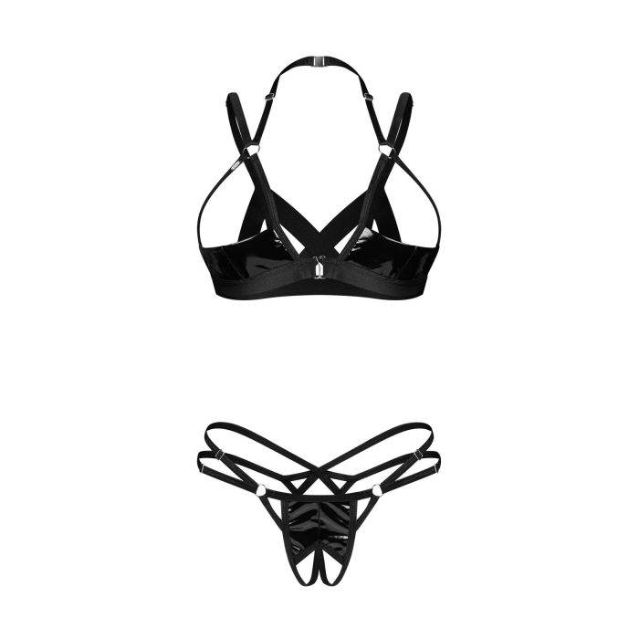 Комплект Obsessive Keira Lise 2-pcs crotchless set L/XL
