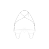 Прикраса на тіло Obsessive Lustique White harness bra S/M/L