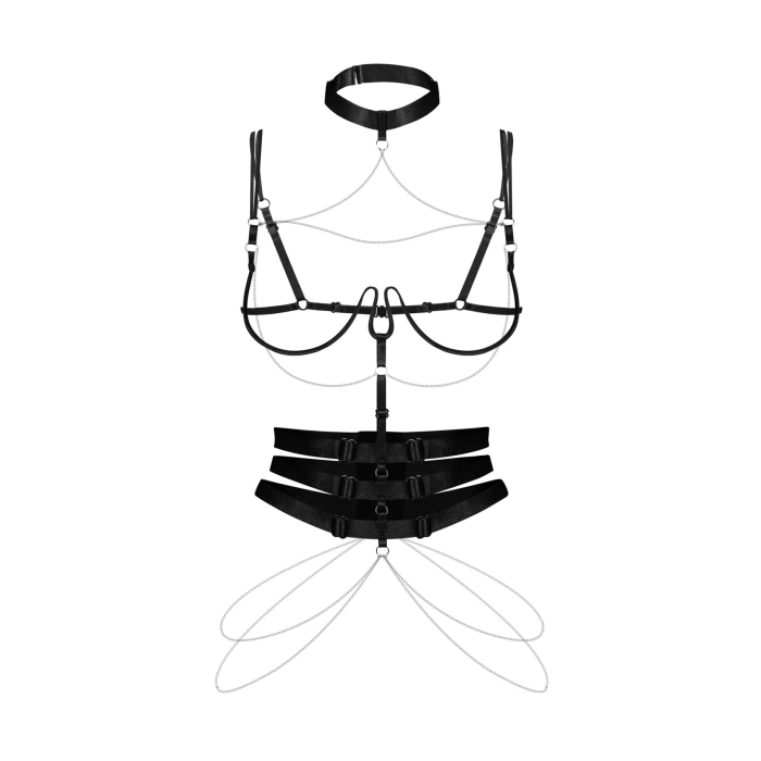 Портупея Obsessive Premisis Black harness S/M/L