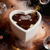 Масажна свічка з ароматом шоколаду Candy Chocolate у формі серця, 70 мл