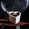Масажна свічка з ароматом шоколаду Candy Chocolate у формі серця, 70 мл
