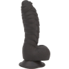 Фалоімітатор ADDICTION Ben 7" Dildo With Balls Black, віброкуля в подарунок