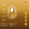 Ерекційне віброкільце Sweet Em Silky Ring з пультом, жовте, 7,6 х 5,7 см