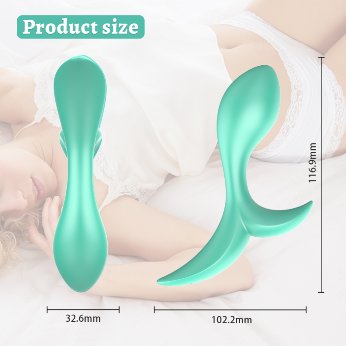 Анальний вібратор Every Night Toys Sally з дистанційним керуванням, бірюзовий, 10 режимів вібрації