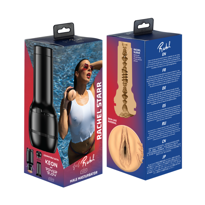 Мастурбатор Kiiroo Feel Rachel Starr PBC, сумісний з PowerBlow и Keon