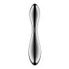 Металевий дилдо Satisfyer Pure Gravity 3, двосторонній, можна нагрівати й охолоджувати, дуже важкий