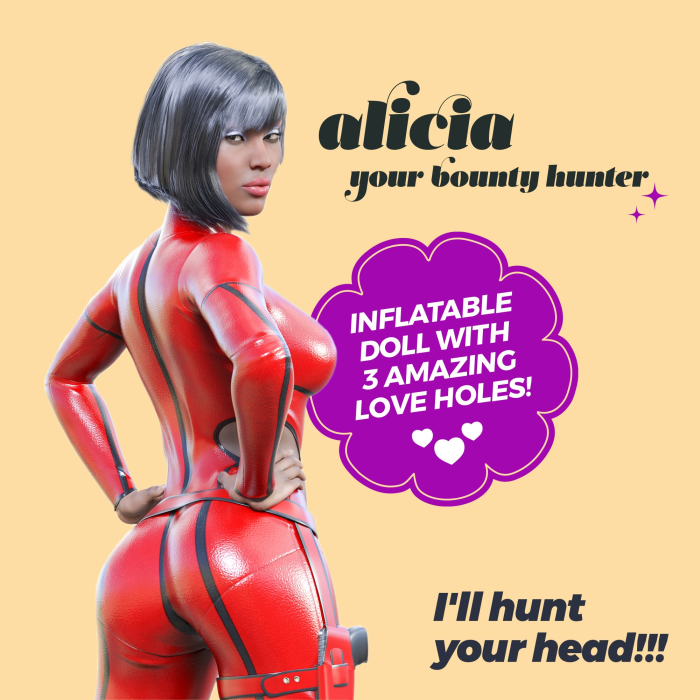 Секс-лялька з 3 отворами Crushious ALICIA The Inflatable Nurse, бежева, 155 см