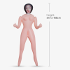 Секс-лялька з 3 отворами Crushious ALICIA The Inflatable Nurse, бежева, 155 см