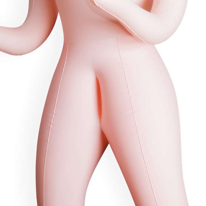 Секс-лялька з 3 отворами Crushious CRISTINA The Inflatable Nurse, бежева, 155 см