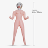 Секс-лялька з 3 отворами Crushious CRISTINA The Inflatable Nurse, бежева, 155 см