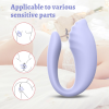 Вібратор для пар Every Night Toys Anthea з пультом, лавандовий, 19,8 х 6,3 см